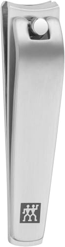 ZWILLING Nagelknipser für Fingernägel, Hochwertiger Nagelschneider aus Mattiertem Edelstahl für Füße und Hände, 60 mm