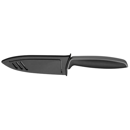 WMF Touch Messerset 2-teilig, Küchenmesser mit Schutzhülle, Messer Set Spezialklingenstahl antihaftbeschichtet, scharf, Kochmesser, Gemüsemesser, schwarz