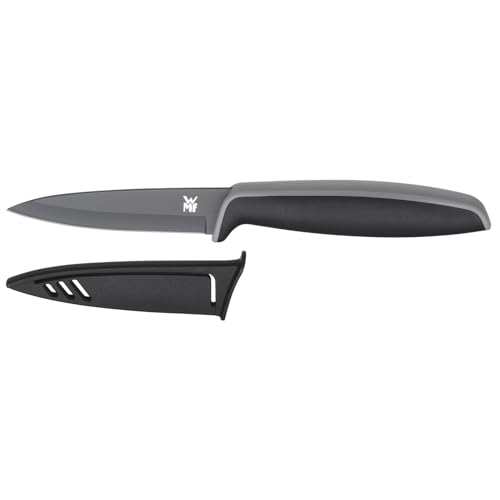WMF Touch Messerset 2-teilig, Küchenmesser mit Schutzhülle, Messer Set Spezialklingenstahl antihaftbeschichtet, scharf, Kochmesser, Gemüsemesser, schwarz