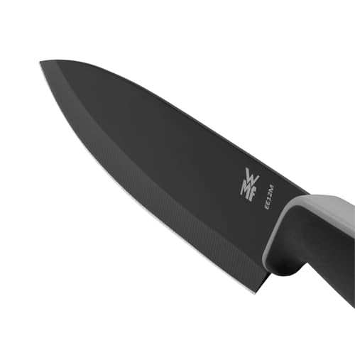 WMF Touch Messerset 2-teilig, Küchenmesser mit Schutzhülle, Messer Set Spezialklingenstahl antihaftbeschichtet, scharf, Kochmesser, Gemüsemesser, schwarz