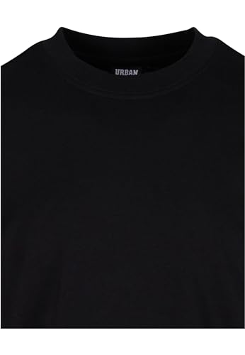 Urban Classics Herren T-Shirt Tall Tee, Oversized T-Shirt für Männer, Baumwolle, gerippter Rundhals, black, 4XL