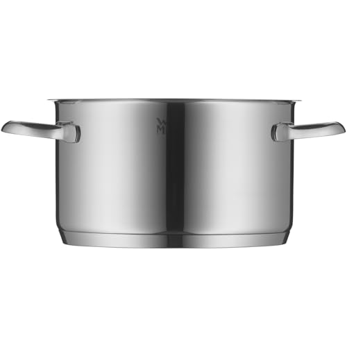 WMF Provence Plus Topfset Induktion 5-teilig, Kochtopf Set unbeschichtet mit Glasdeckel, für alle Herdarten geeignet, Induktions Töpfe Set, ohne Skalierung, Cromargan Edelstahl poliert