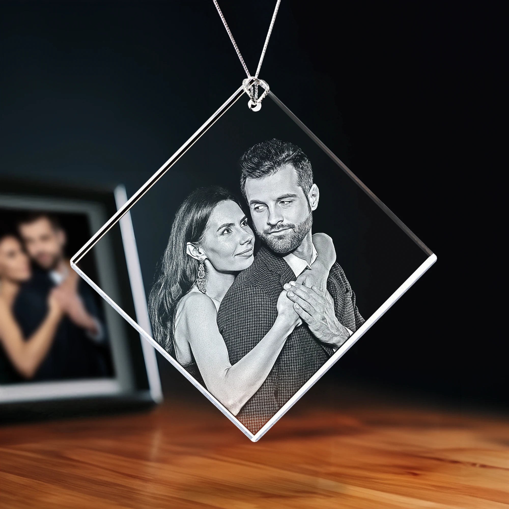 2D Crystal Ornament - Square - Standard / Diamond