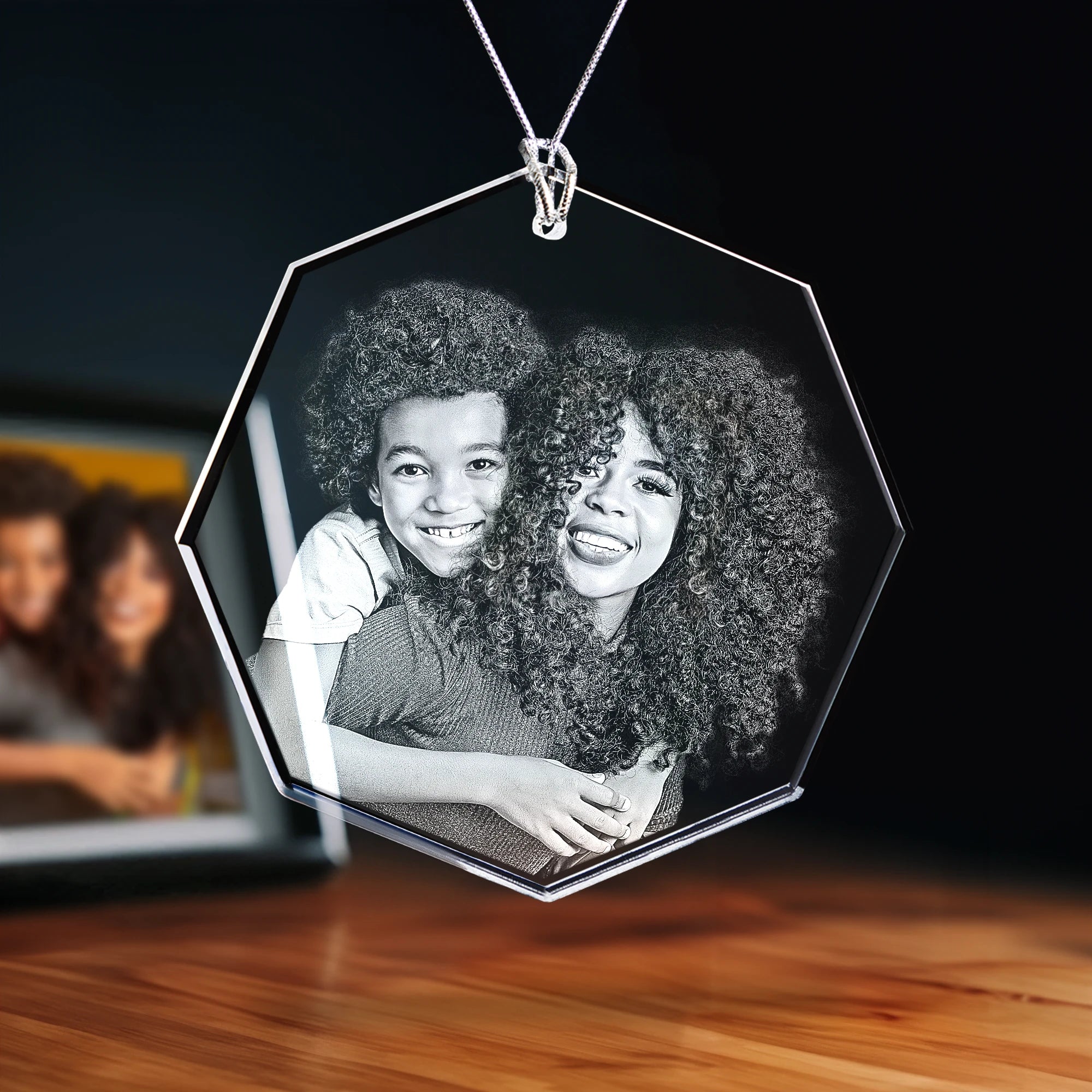 2D Crystal Ornament - Octagon - Standard / Octagon - Image 1