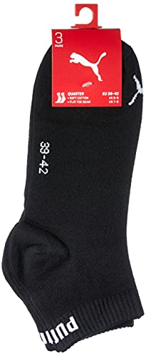 Puma Herren Sportsocken Quarters Sportsocken 6er Pack, Schwarz, 43-46, 2x251015200043