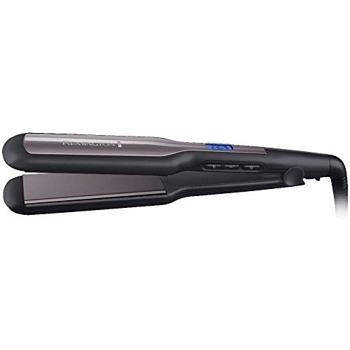Remington Glätteisen breit Pro-Ceramic Extra (extra breite 45mm Stylingplatten -speziell für dickes, krauses, lockiges und sehr langes Haar) LCD-Display, 150-230°C, Haarglätter S5525