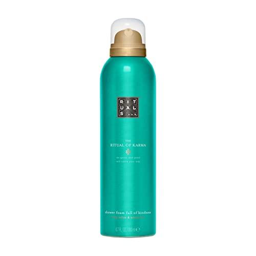 RITUALS Duschschaum von The Ritual of Karma, 200 ml – Mit Sommerlichem Heiligem Lotus und Weißem Tee – feuchtigkeitsspendend und kühlend