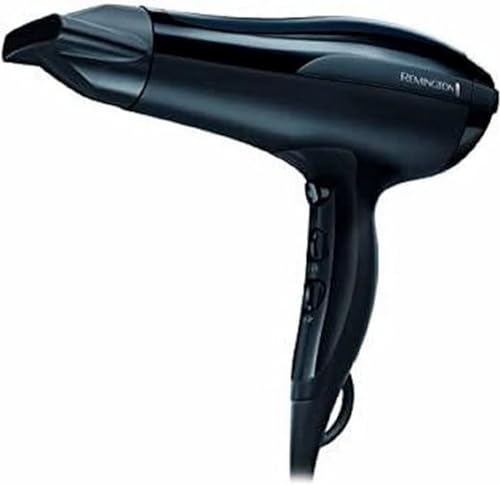 Remington Haartrockner Ionen [leicht] Pro-Air (2200 W, Keramik-Ionen-Ring, Stylingdüse, 3 Heiz- & 2 separate Gebläsestufen, Abkühlstufe) D5210