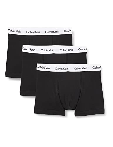 Calvin Klein Herren - 3er-Pack mittlere Taille Hüft-Shorts - Mehrfarbig (Schwarz 001), Gr. M