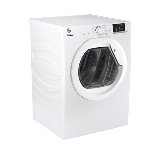 Hoover HLEV10DG 10kg Vented Tumble Dryer, White, Digital Display