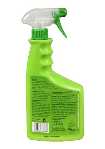 Compo Duaxo Universal Pilz-frei AF, Bekämpfung von Pilzkrankheiten an Zierpflanzen, Gemüse und Kräutern, Anwendungsfertig, 750 ml