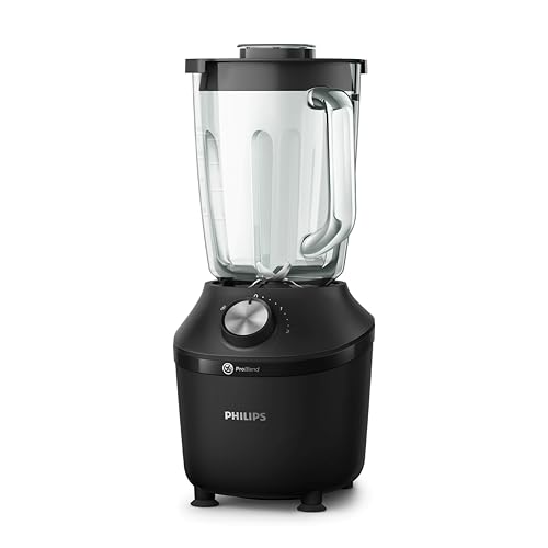 Philips Standmixer und Smoothie Maker – 600W, 2-Liter-Becher, HomeID-App, 2 Geschwindigkeitsstufen + Impulsfunktion, ProBlend, Ice-Crush-Funktion (HR2291/41)