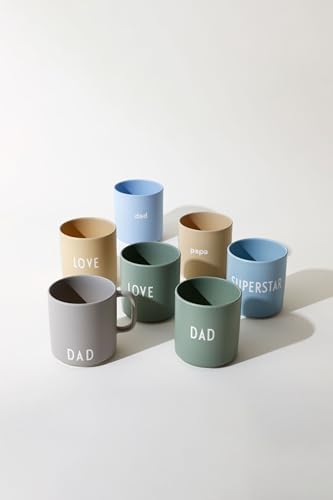 Design Letters Lieblingsbecher Grün DAD Tasse | Papa Tasse | Papa Geschenk Geburtstag, Geschenke für Pappa | Kaffeebecher Porzellan | Dekorativ Kaffeetassen | Werdender Dad Geschenk | Tasse mit Spruch