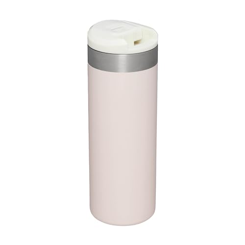 Stanley Aerolight Transit Thermobecher 0.47L - Hält 6 Stunden Heiß - Spülmaschinenfest - Kaffeebecher To Go Auslaufsicher - Kompatibel Mit Gängigen Pkw-Getränkehalterungen - Thermosflasche - Rose