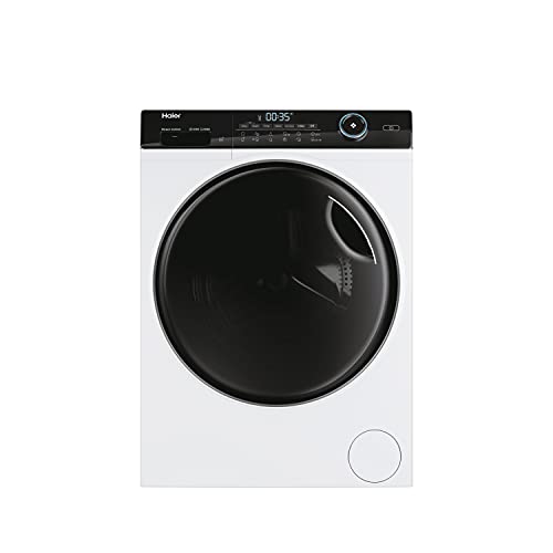 Haier HW90-B14959U1 Freestanding Washing Machine with LED Display, 9kg Load, 1400RPM, Direct Motion, White, A Rated