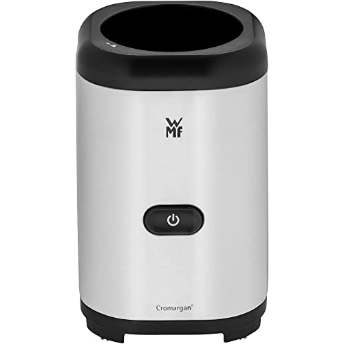 WMF Kult X Mix & Go Mini Smoothie Maker, Standmixer, Blender elektrisch, Shake Mixer 300 Watt Leistung, Tritan-Kunststoff Flasche 600ml, auslaufsicherer Schraubdeckel, rutschfeste Füße, Silber/Schwarz