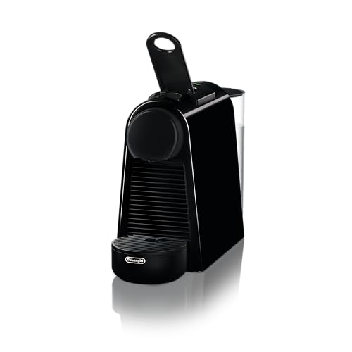 Nespresso De'Longhi Essenza Mini EN 85.B Kaffeekapselmaschine Welcome Set mit Kapseln in unterschiedlichen Geschmacksrichtungen 19 bar Pumpendruck,Platzsparend,1370W,0.6ml,32.5 x 11 x 20.5 cm,Schwarz