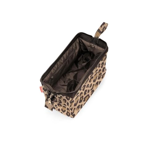 reisenthel travelcosmetic - starke robuste und praktische Reisekosmetiktasche, Handschlaufe, wasserabweisendes Material, Couleur:leo macchiato