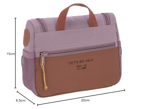 LÄSSIG Kinder Kulturtasche Waschbeutel Waschtasche Kulturbeutel zum Hängen/Mini Washbag Adventure Dragonfly