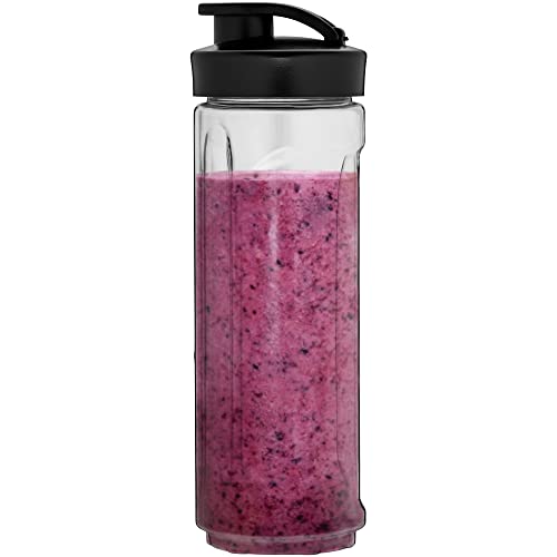 WMF Kult X Mix & Go Mini Smoothie Maker, Standmixer, Blender elektrisch, Shake Mixer 300 Watt Leistung, Tritan-Kunststoff Flasche 600ml, auslaufsicherer Schraubdeckel, rutschfeste Füße, Silber/Schwarz