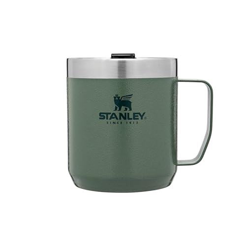 Stanley Classic Legendary Camp Mug Thermobecher 354 ml - Hält 1.5 Stunden Heiß - 3 Stunden Kalt - BPA-Frei - Spülmaschinenfest - Edelstahl Kaffeebecher To Go - Green