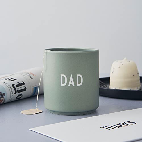 Design Letters Lieblingsbecher Grün DAD Tasse | Papa Tasse | Papa Geschenk Geburtstag, Geschenke für Pappa | Kaffeebecher Porzellan | Dekorativ Kaffeetassen | Werdender Dad Geschenk | Tasse mit Spruch