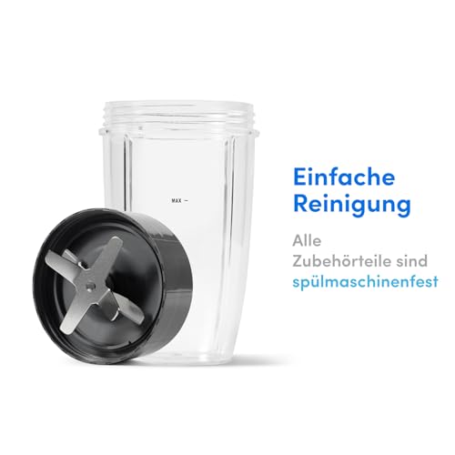 nutribullet Original, Elektrischer Mixer, Zerkleinerer, Smoothiemixer, Smoothie Maker, 600 W Leistung, Einfach und schnell in der Anwendung, Kompakt, Leicht zu reinigen, NB603DG