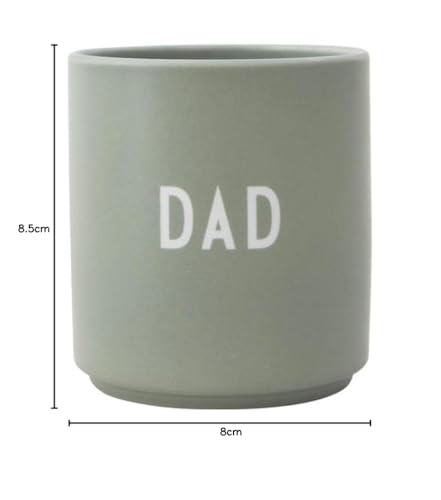 Design Letters Lieblingsbecher Grün DAD Tasse | Papa Tasse | Papa Geschenk Geburtstag, Geschenke für Pappa | Kaffeebecher Porzellan | Dekorativ Kaffeetassen | Werdender Dad Geschenk | Tasse mit Spruch