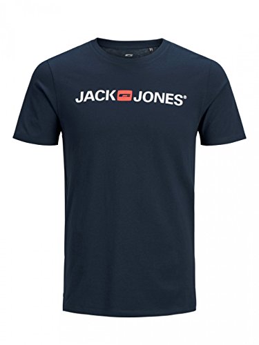 JACK & JONES Herren T-Shirt JJECorp Logo Tee 12137126 Navy Blazer, XL