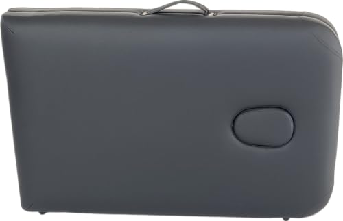 Beltom® Mobile Massagetisch Massageliege 2 zonen Basic 185 x 60 cm. - Licht 11,8 kg - massagebed massageleuning Massagebank 2 Zones klappbar Kosmetikliege - Schwarz
