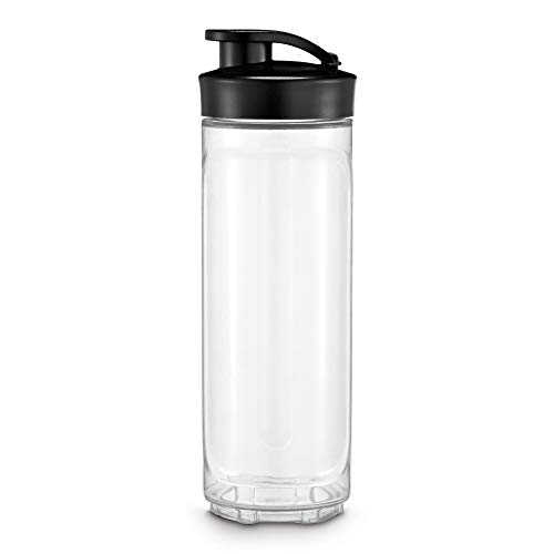 WMF Kult X Mix & Go Mini Smoothie Maker, Standmixer, Blender elektrisch, Shake Mixer 300 Watt Leistung, Tritan-Kunststoff Flasche 600ml, auslaufsicherer Schraubdeckel, rutschfeste Füße, Silber/Schwarz