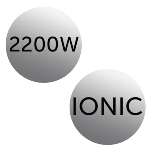Remington Haartrockner Ionen [leicht, Diffusor & Stylingdüse] schwarz (2200W, Keramik-Ionen: schonendes Styling & gleichmäßige Wärmeverteilung, 3 Heiz- & 2 separate Gebläsestufen + Abkühlstufe) D3198