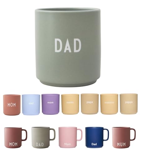 Design Letters Lieblingsbecher Grün DAD Tasse | Papa Tasse | Papa Geschenk Geburtstag, Geschenke für Pappa | Kaffeebecher Porzellan | Dekorativ Kaffeetassen | Werdender Dad Geschenk | Tasse mit Spruch