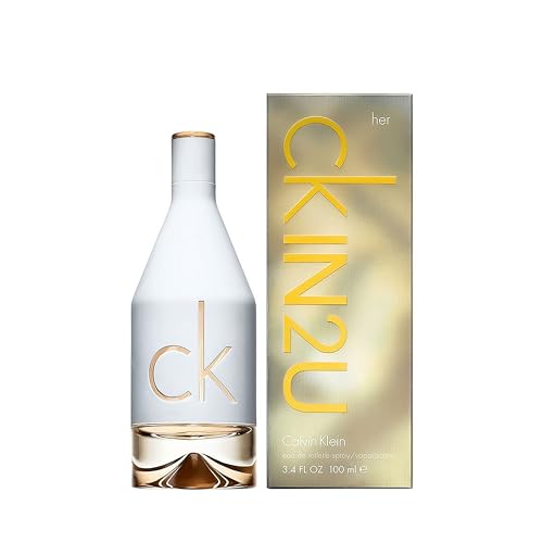 Calvin Klein CK IN2U Eau de Toilette for her, floral-fruchtiger Damenduft, 100ml