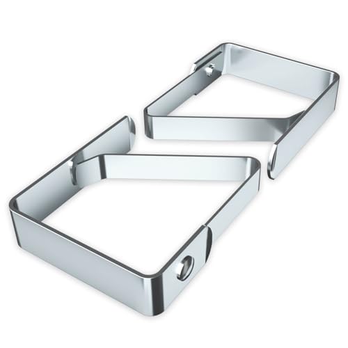 Blooven 8 Stück Tischtuchklammern Edelstahl, Tischdeckenklammer Tischabdeckungsklemmen Tischdecke Clips Tischtuch Clips - Silber, Für Tische mit max. Plattenstärke von 3 cm (4 cm x 8 PCS)