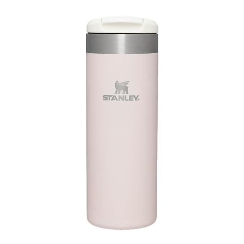 Stanley Aerolight Transit Thermobecher 0.47L - Hält 6 Stunden Heiß - Spülmaschinenfest - Kaffeebecher To Go Auslaufsicher - Kompatibel Mit Gängigen Pkw-Getränkehalterungen - Thermosflasche - Rose