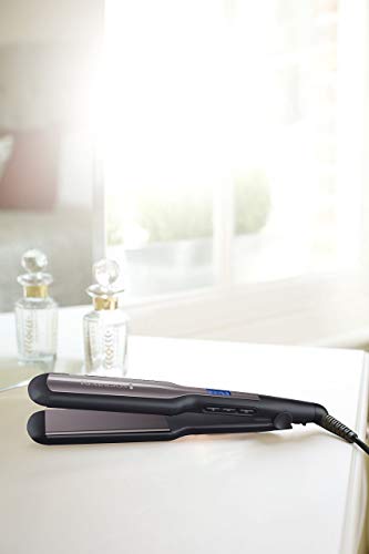 Remington Glätteisen breit Pro-Ceramic Extra (extra breite 45mm Stylingplatten -speziell für dickes, krauses, lockiges und sehr langes Haar) LCD-Display, 150-230°C, Haarglätter S5525