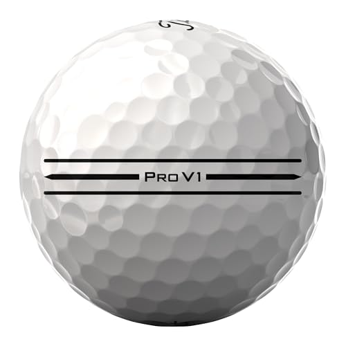 Titleist Pro V1 Enhanced Alignment Golf Ball, Pack of 12, White