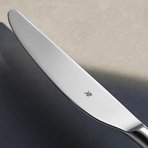 WMF Boston Besteck Set 12 Personen, Essbesteck 60 teilig, Monobloc-Messer, Cromargan Edelstahl poliert, glänzend, spülmaschinenfest