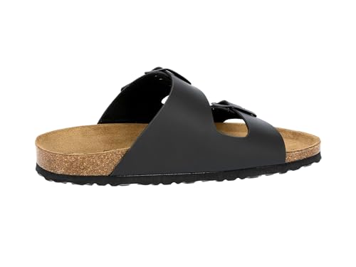 Lico Herren Bioline Man Pantoletten, Schwarz, 43 EU
