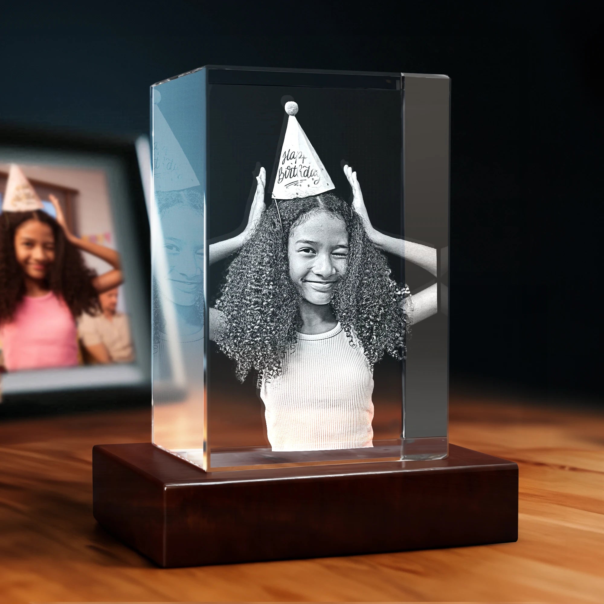 3D Anniversary Crystal - Rectangle - Standard / Large - Image 1