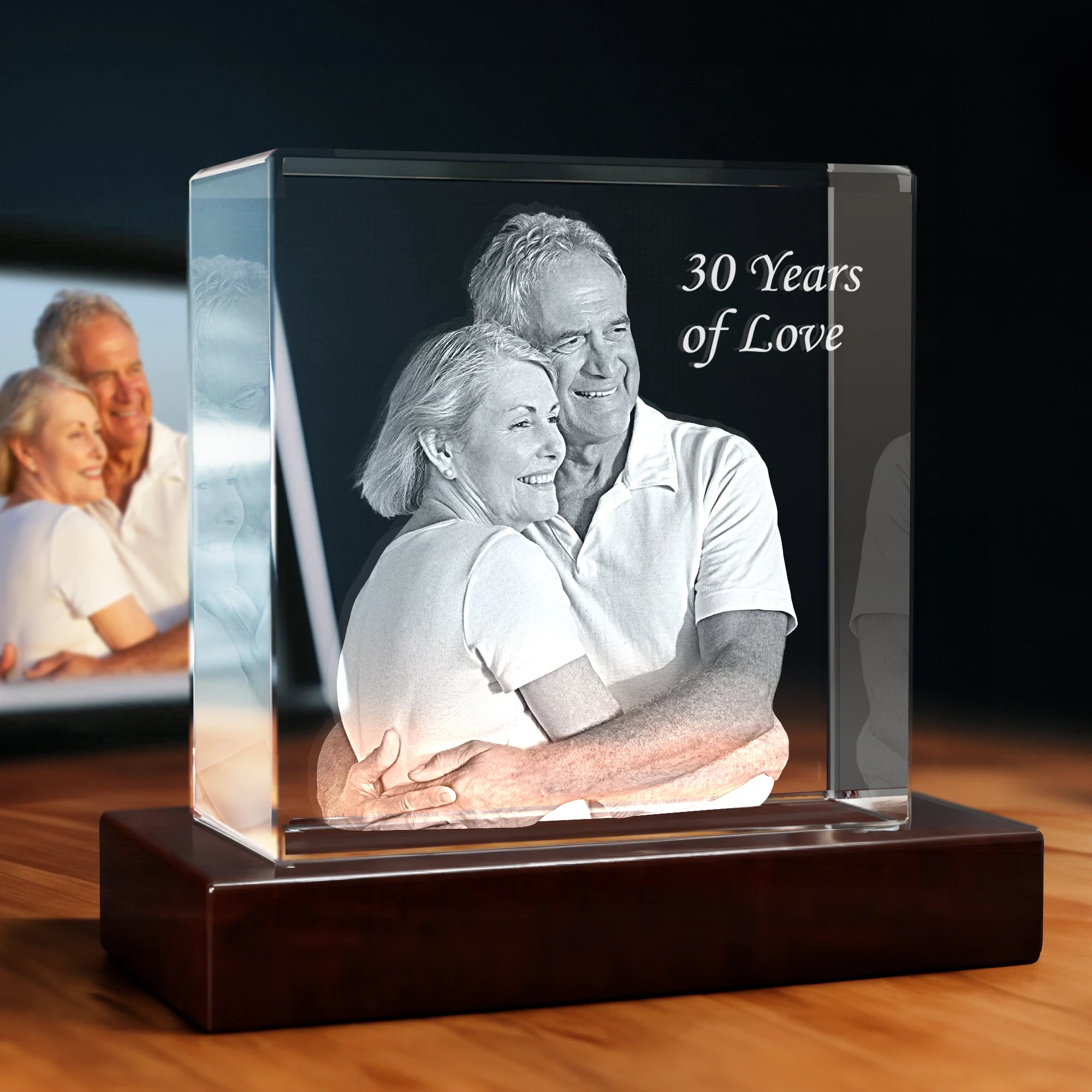 3D Anniversary Crystal - Square - Standard / Large - Image 1