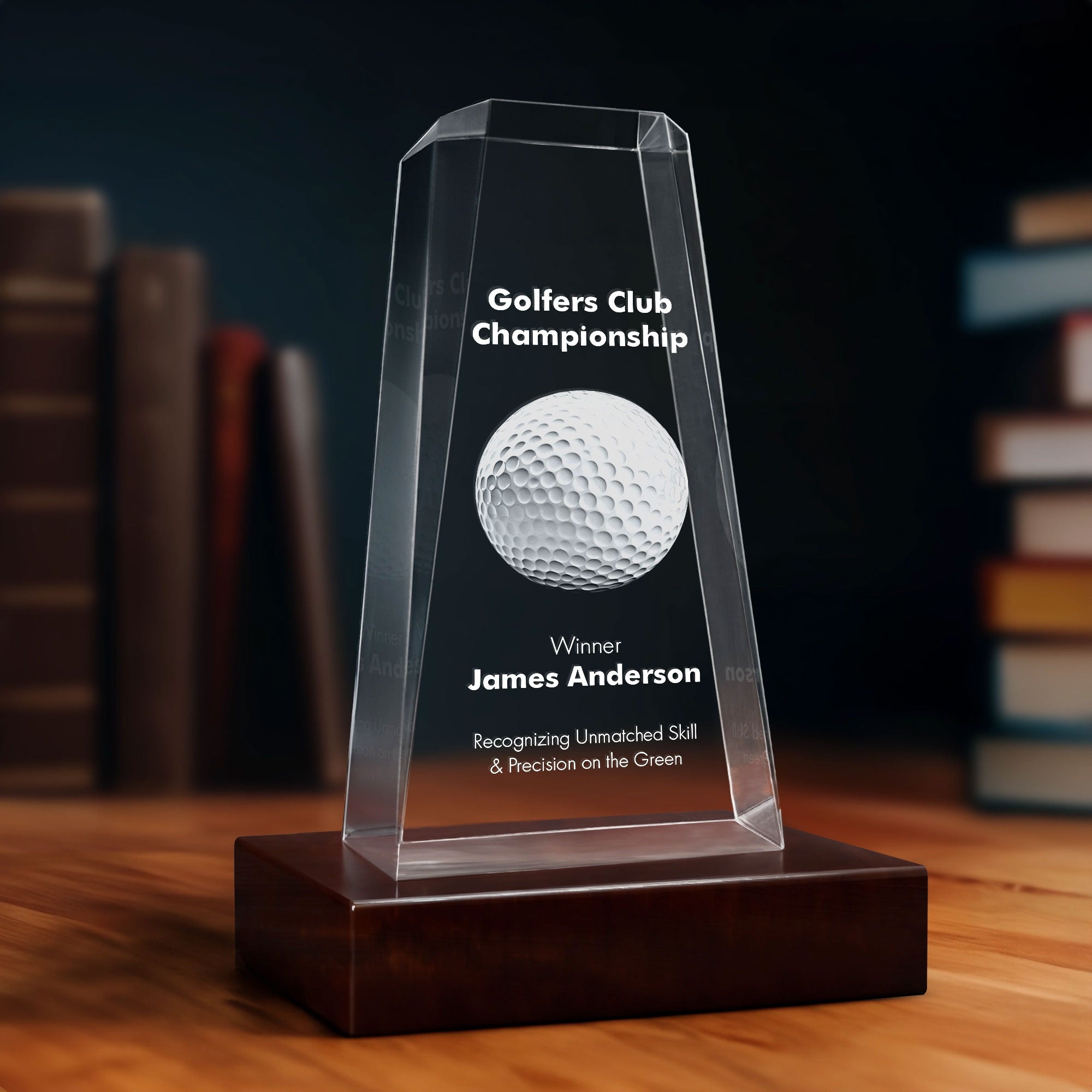 3D Crystal Award - Tower - 4K HD / Large - Image 1