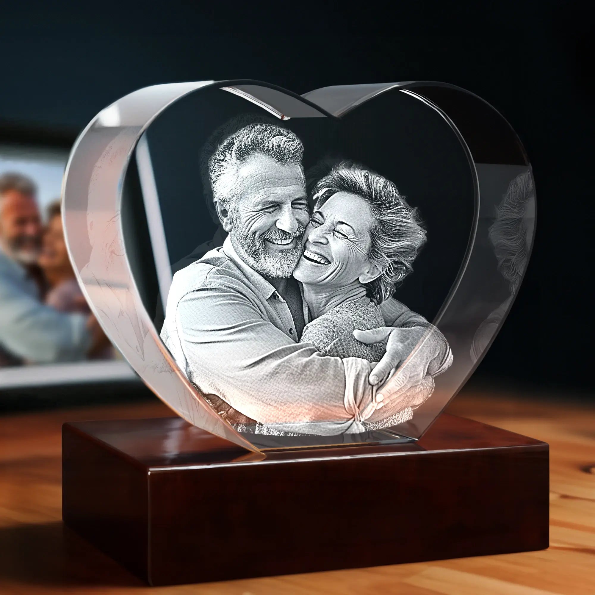 3D Crystal Gift for Him - Heart - Standard / Mini - Image 1