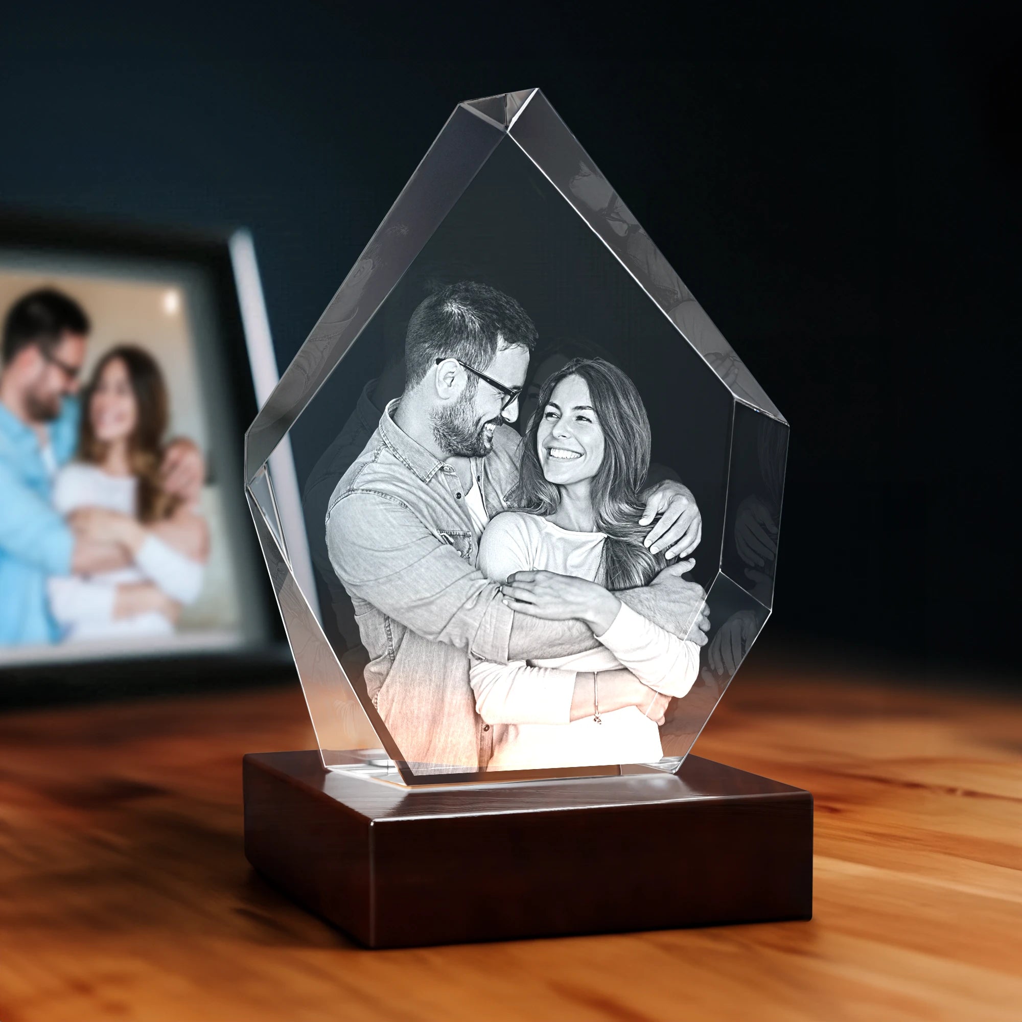 3D Engraving Crystal - Hexagon - Standard / Large - Image 1