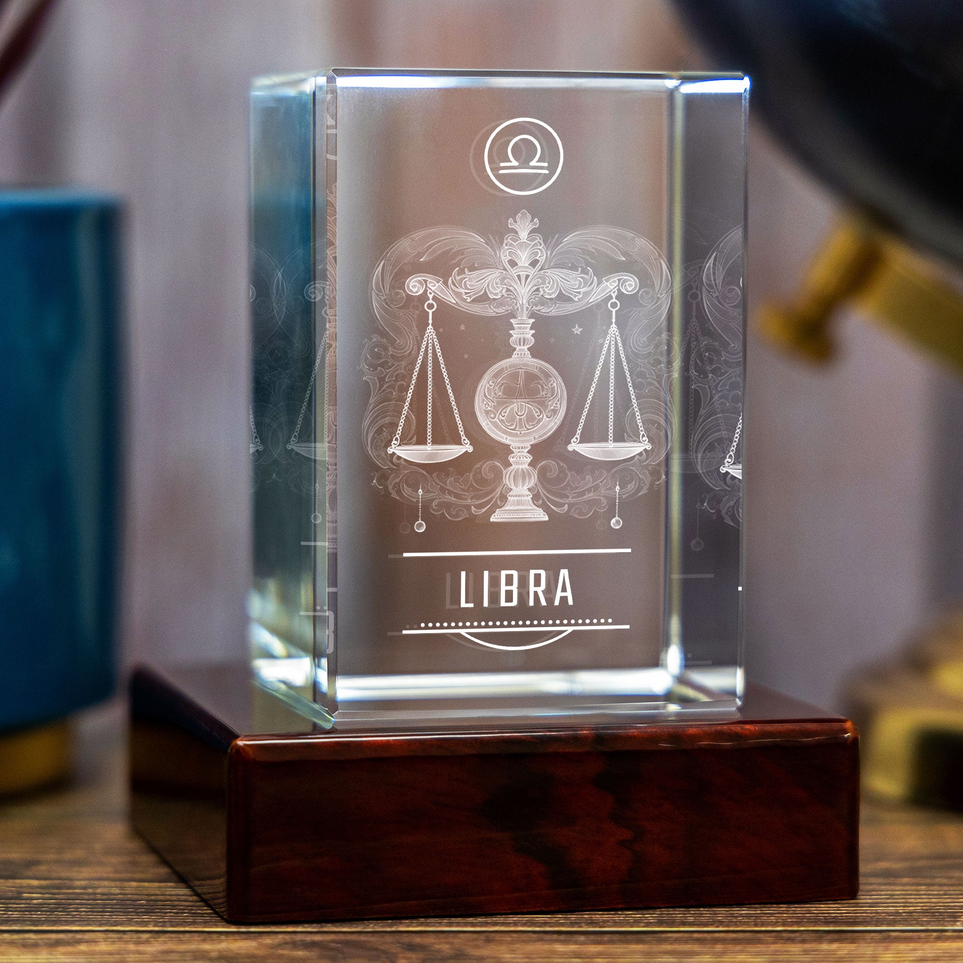 3D Libra Zodiac Sign - Rectangle - XL - Image 1