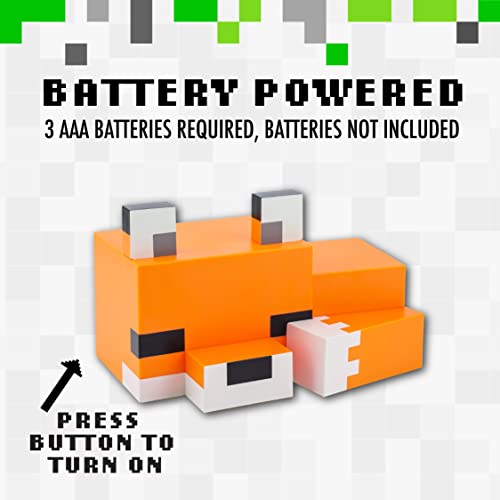 Minecraft Fox Night Light - Officially Licensed Cute Lamp, Gifts for Boys and Girls, Gaming Room Accessories and Décor for Kids Bedroom | Paladone