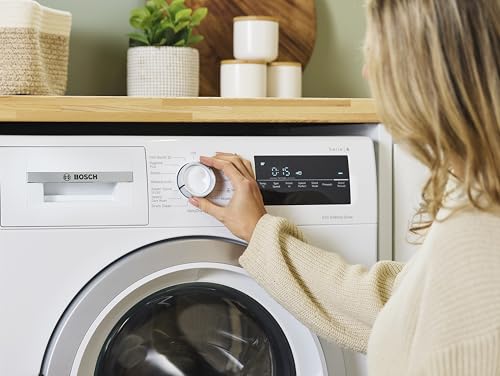 Bosch WAN28259GB Series 4, Freestanding Washing Machine, Front Loader, A Rated, 9 kg, 1400 rpm, Iron Assist, Speed Programme, White