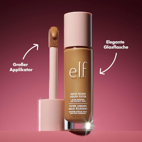e.l.f. Halo Glow Liquid Filter, Teint-Booster für einen strahlenden, weich fokussierten Blick, mit Hyaluronsäure, vegan & tierversuchsfrei, 0,5 Fair