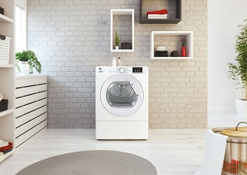 Hoover HLEV10DG 10kg Vented Tumble Dryer, White, Digital Display
